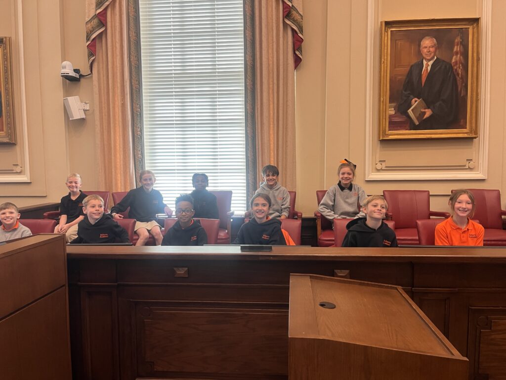 11 Roberts Academy students were selected as mock jurors during a field trip to the Middle District of Georgia Courthouse